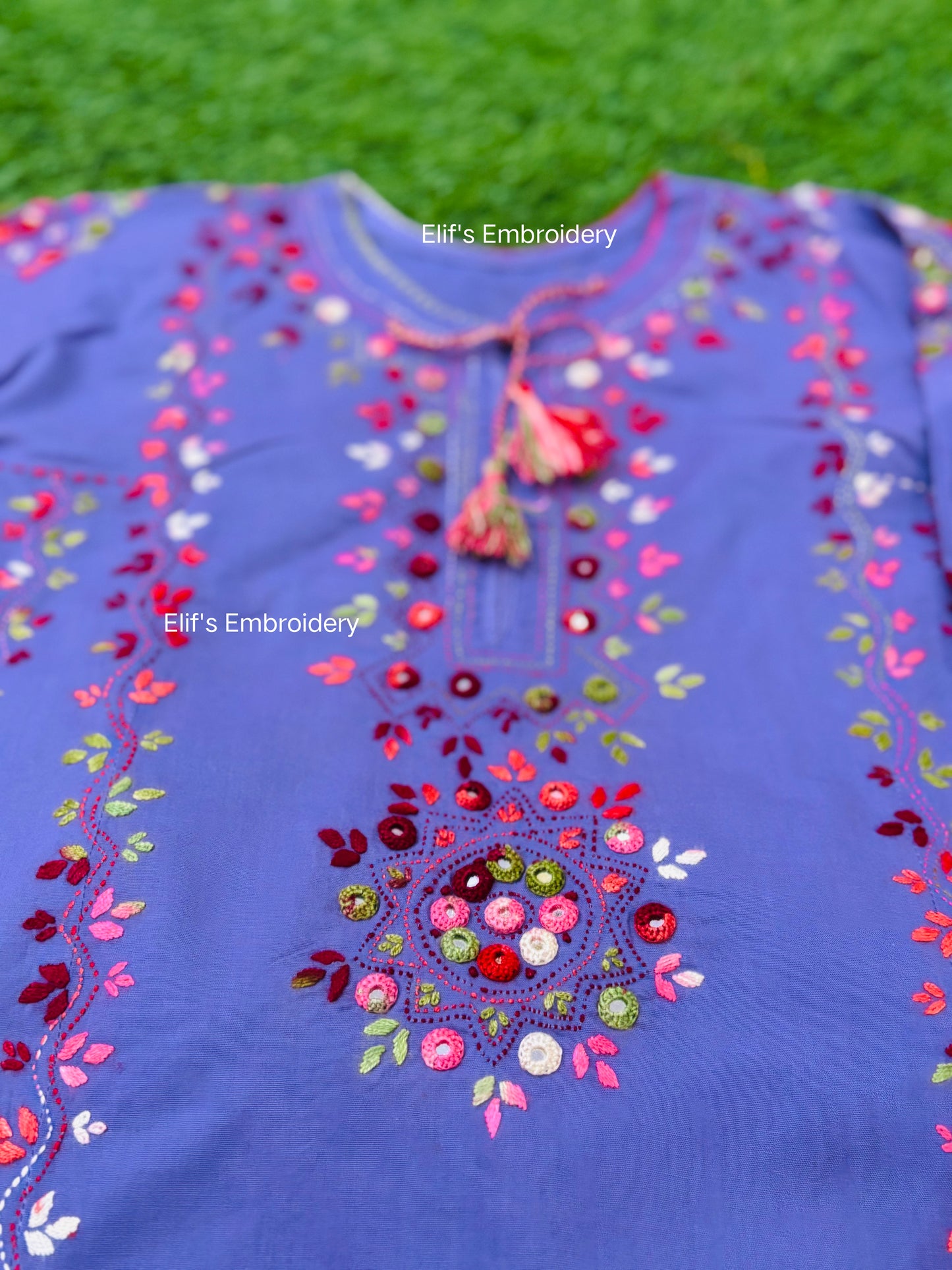 Lilac Noor - 2Pc Hand Embroidered Suit