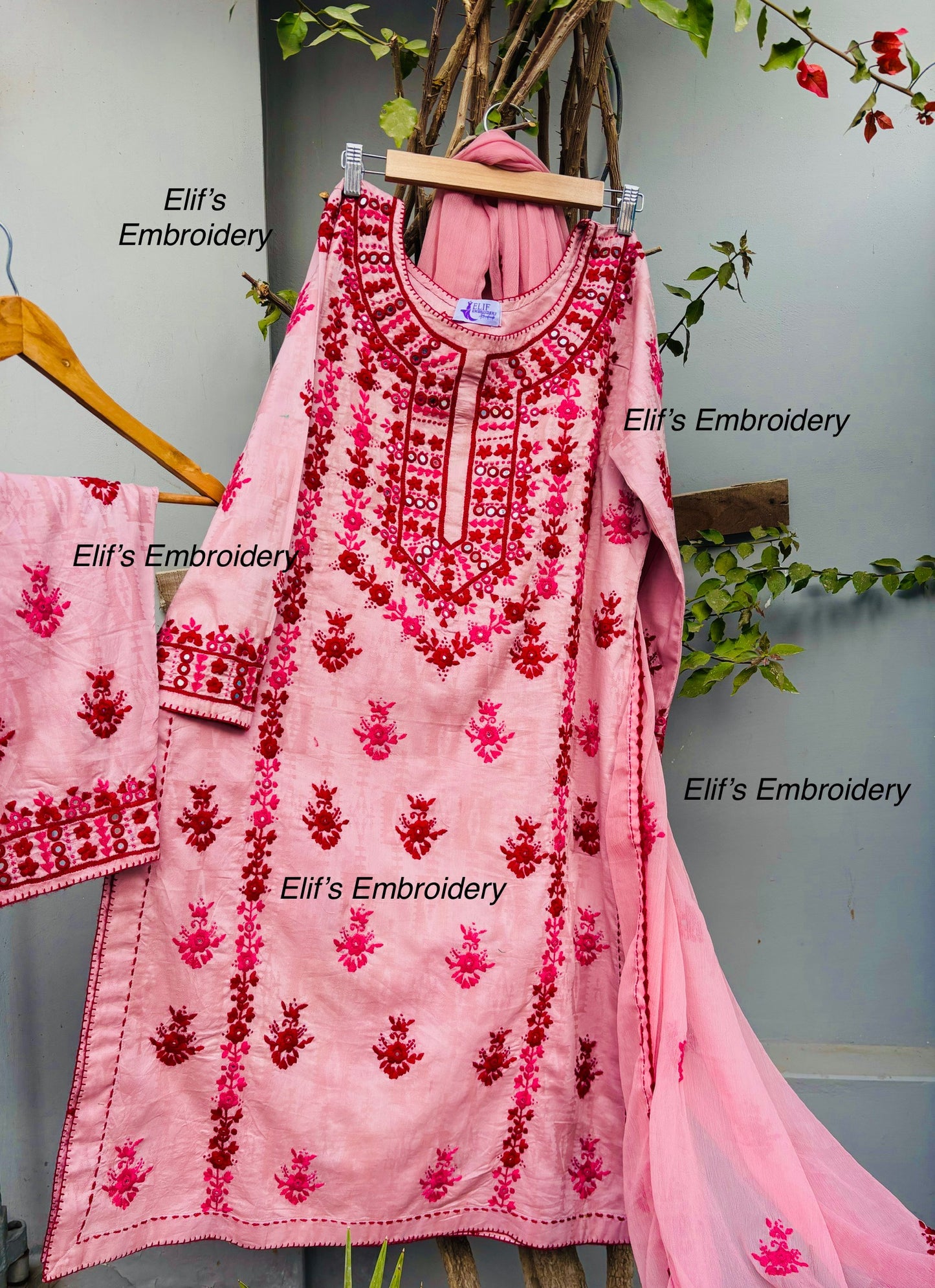 Hadeel - 3Pc Hand Embroidered Suit