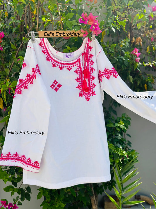 Ayla - Hand Embroidered Top