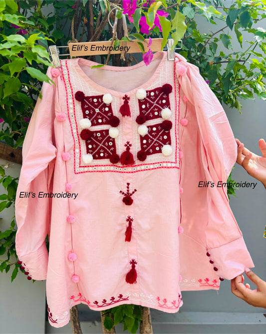 Rubaisha - 2Pc Hand Embroidered Shirt