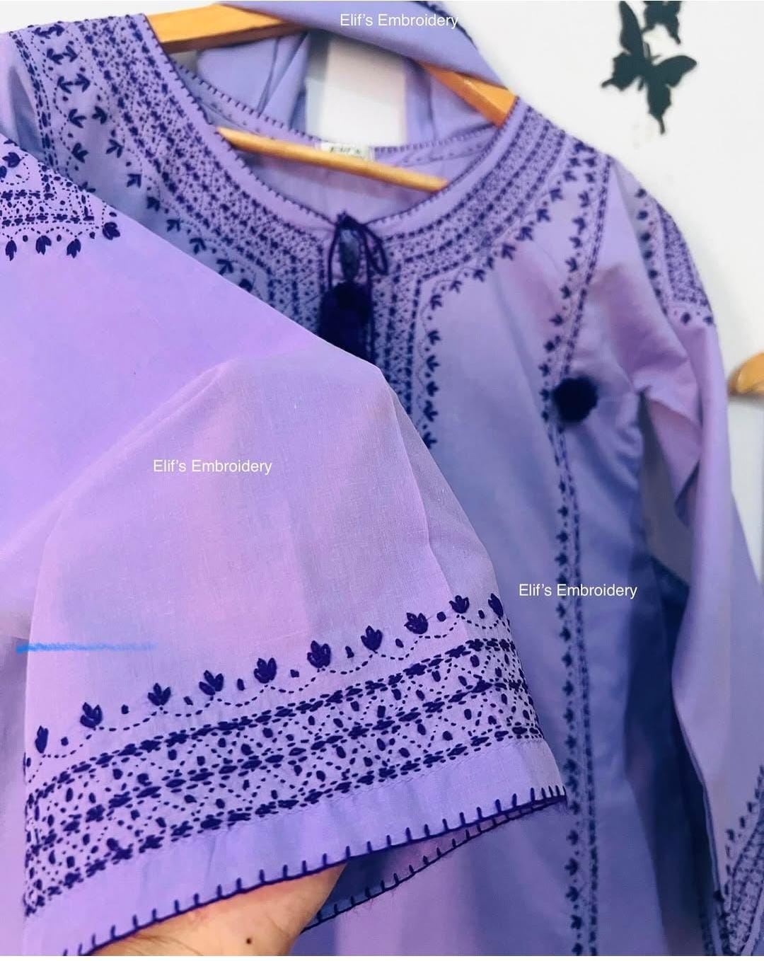 Gul-e-Aab - 3Pc Hand Embroidered Suit