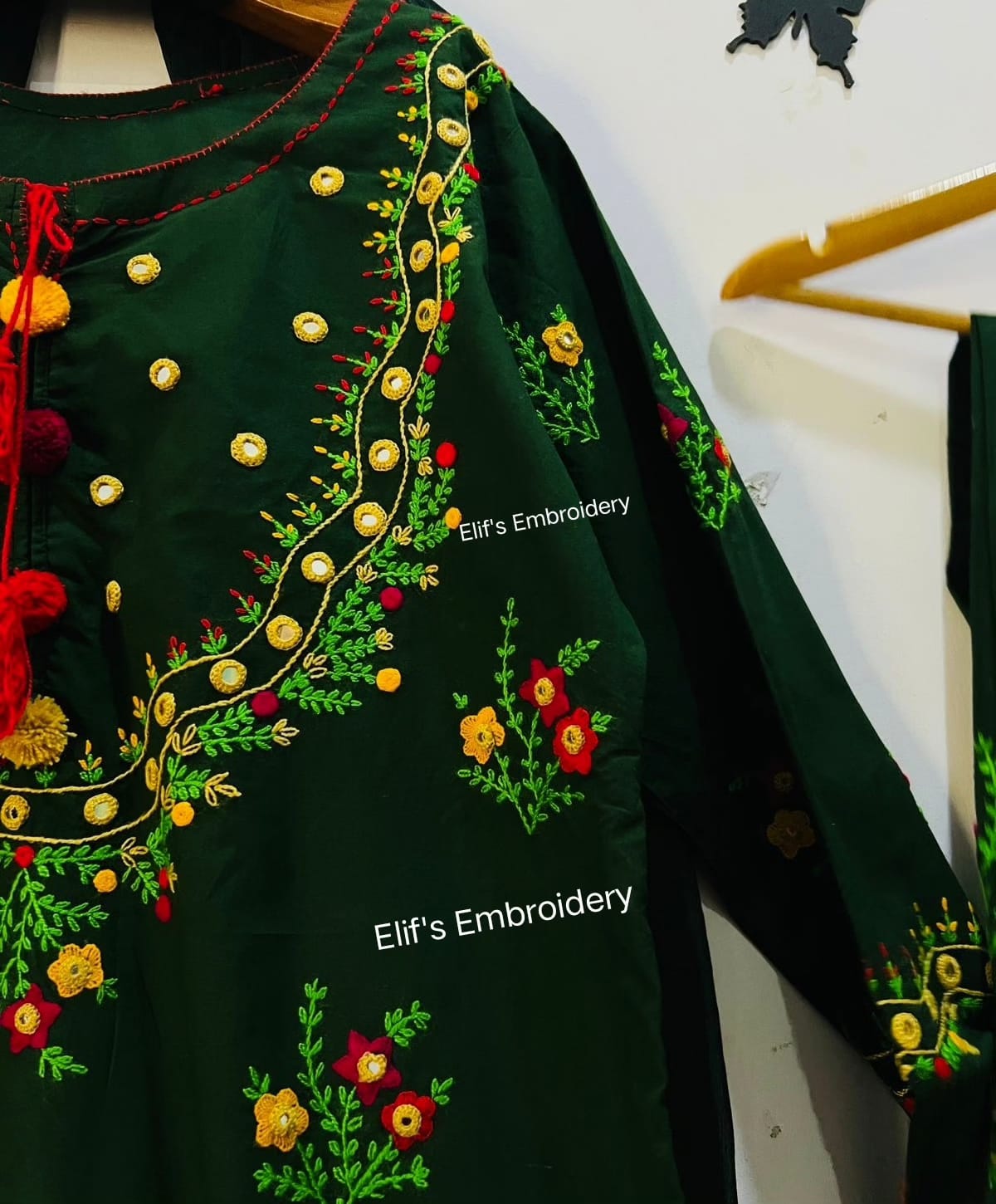 Bint e Haya - 3Pc Hand Embroidered suit