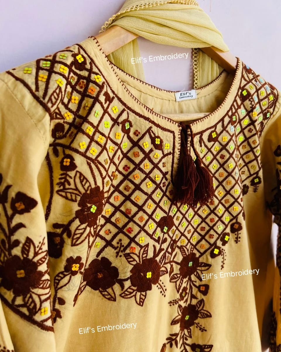 Hoor e Ain - 2Pc Hand Embroidered Suit