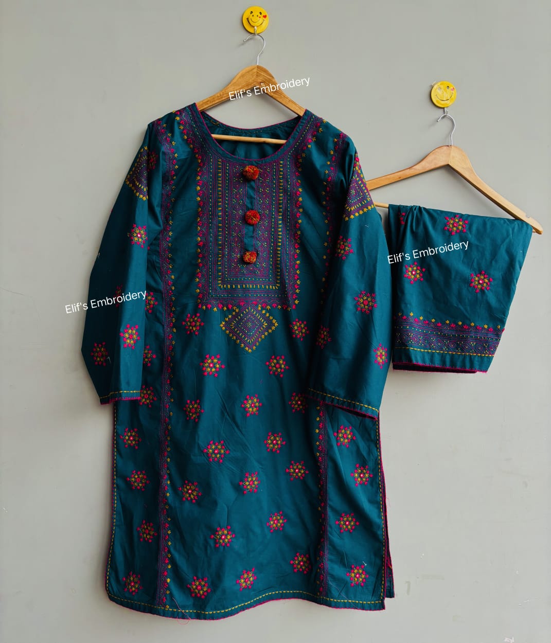 Shahr Bano Black - 3Pc Hand Embroidered Suit