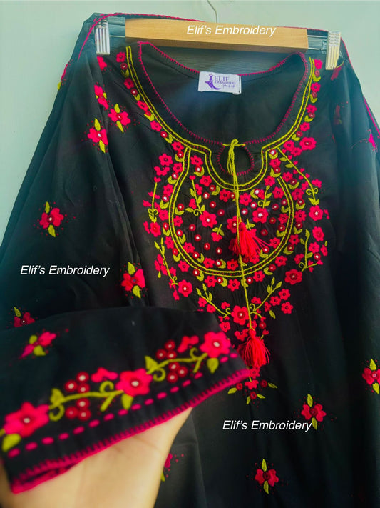 Zehraen - 3Pc Hand Embroidered Suit