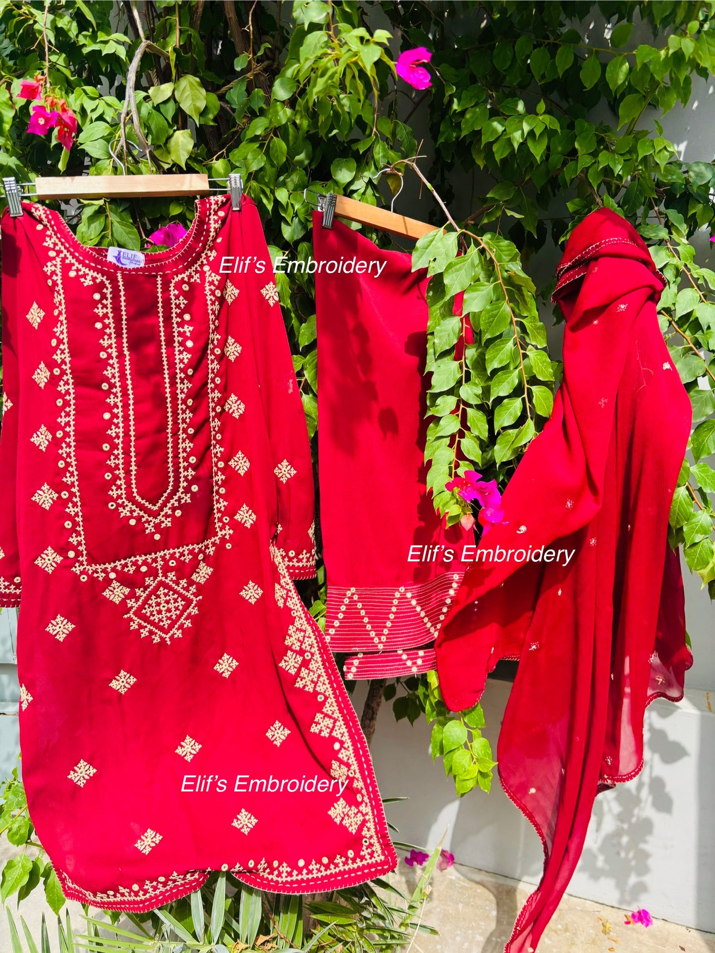 Hareema - 3Pc Hand Embroidered Suit