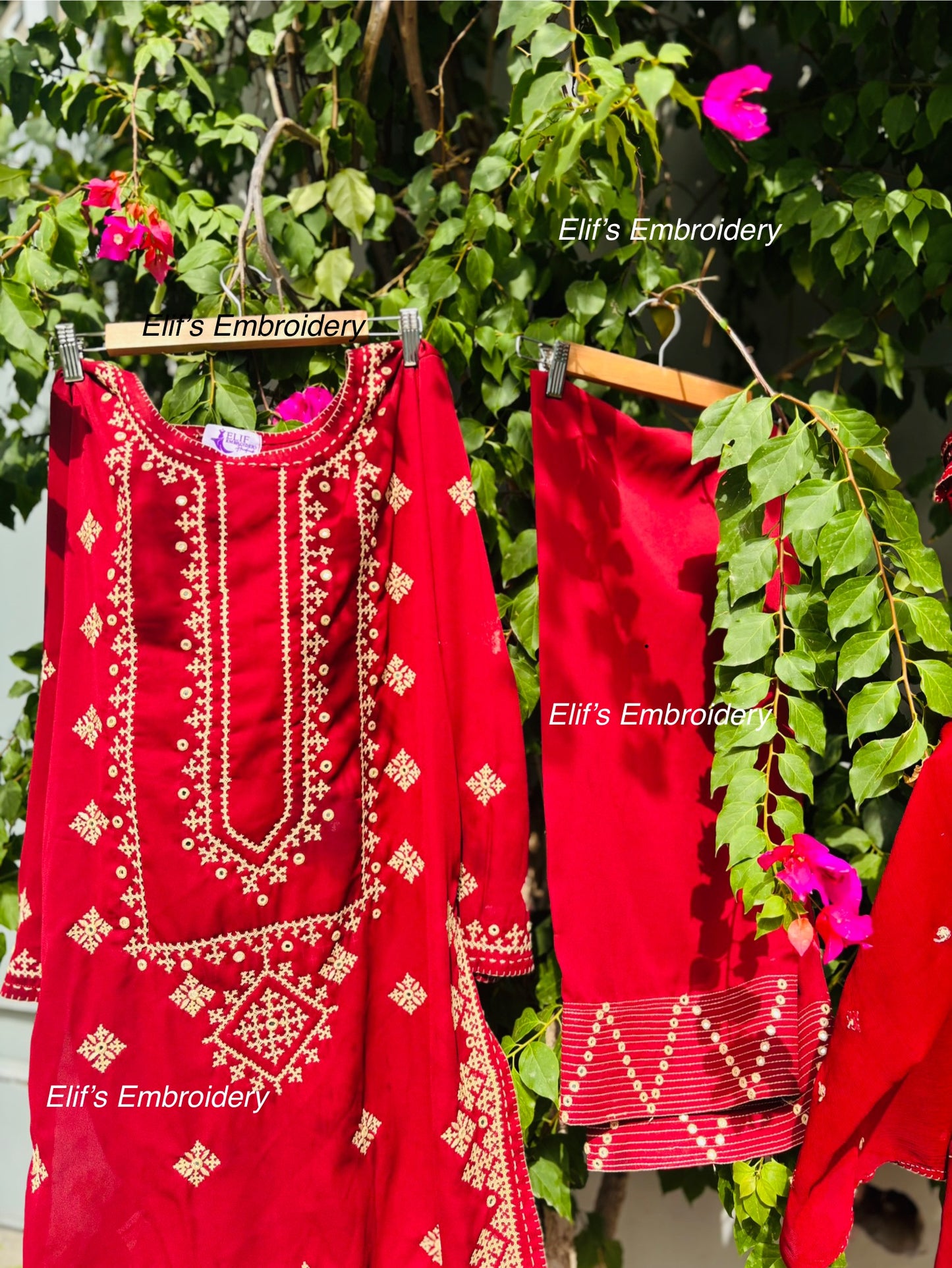 Hareema - 3Pc Hand Embroidered Suit