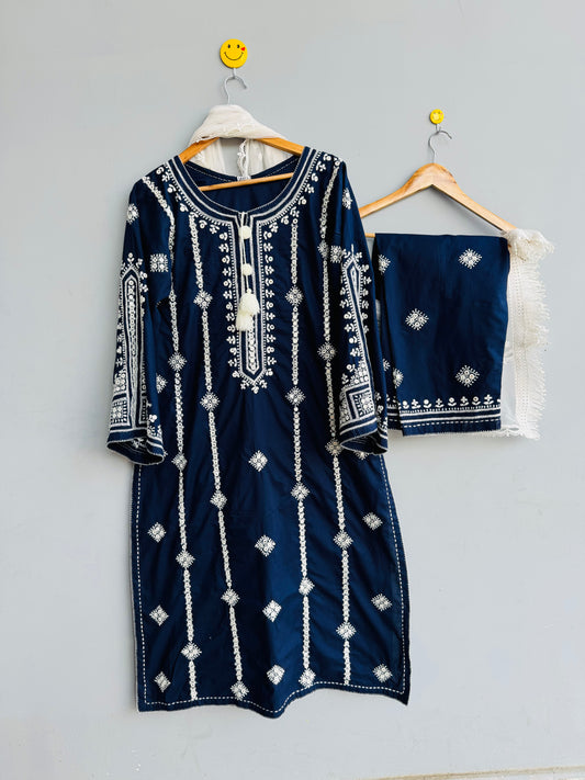 Nazaakat  - 2Pc Hand Embroidered Suit