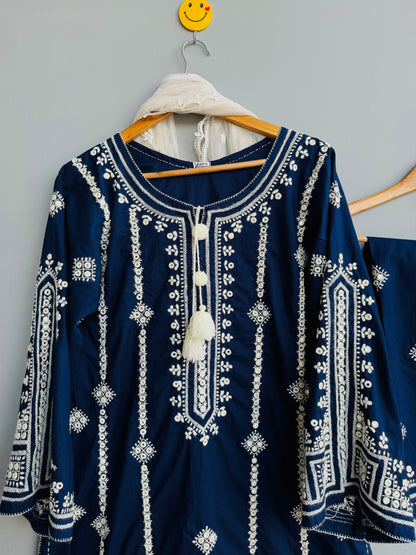 Nazaakat  - 2Pc Hand Embroidered Suit