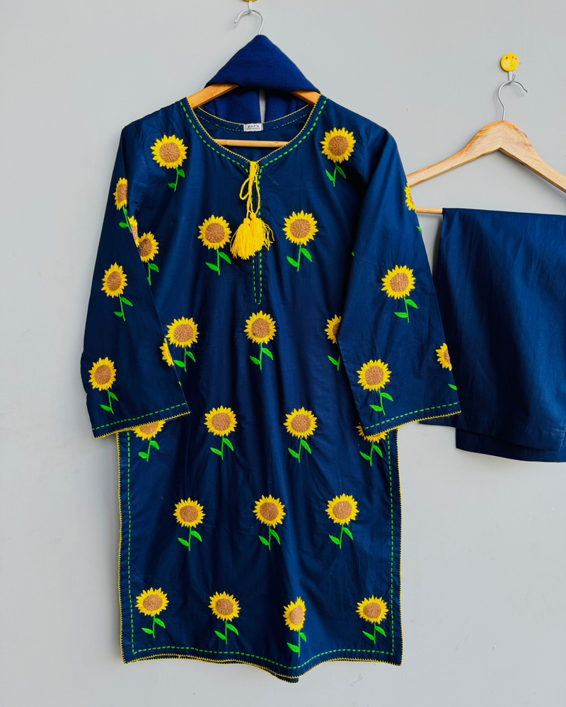 Surajmukhi - Hand Embroidered 2pc Suit