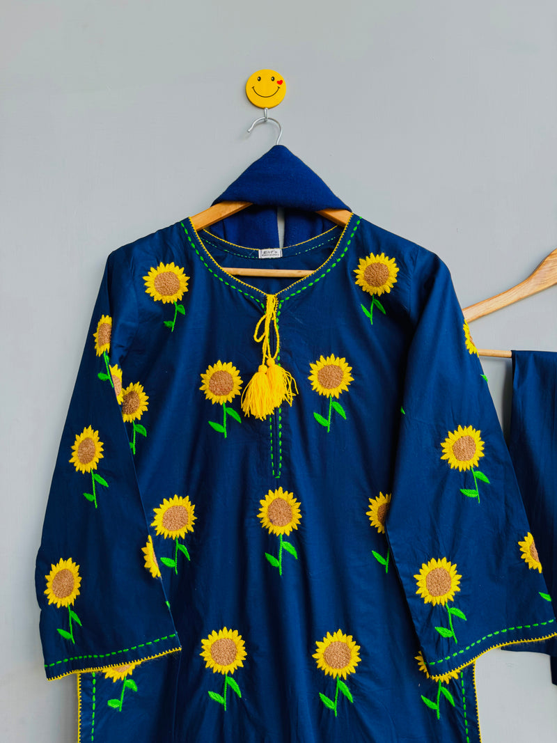 Surajmukhi - Hand Embroidered 2pc Suit