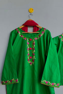 Gulbahaar - Gotta Kanari HandMade 3Pc Suit