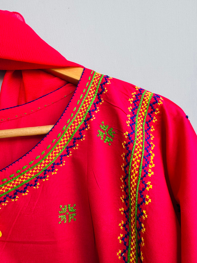 Dur e Fishan - 3Pc Hand Embroidered Suit
