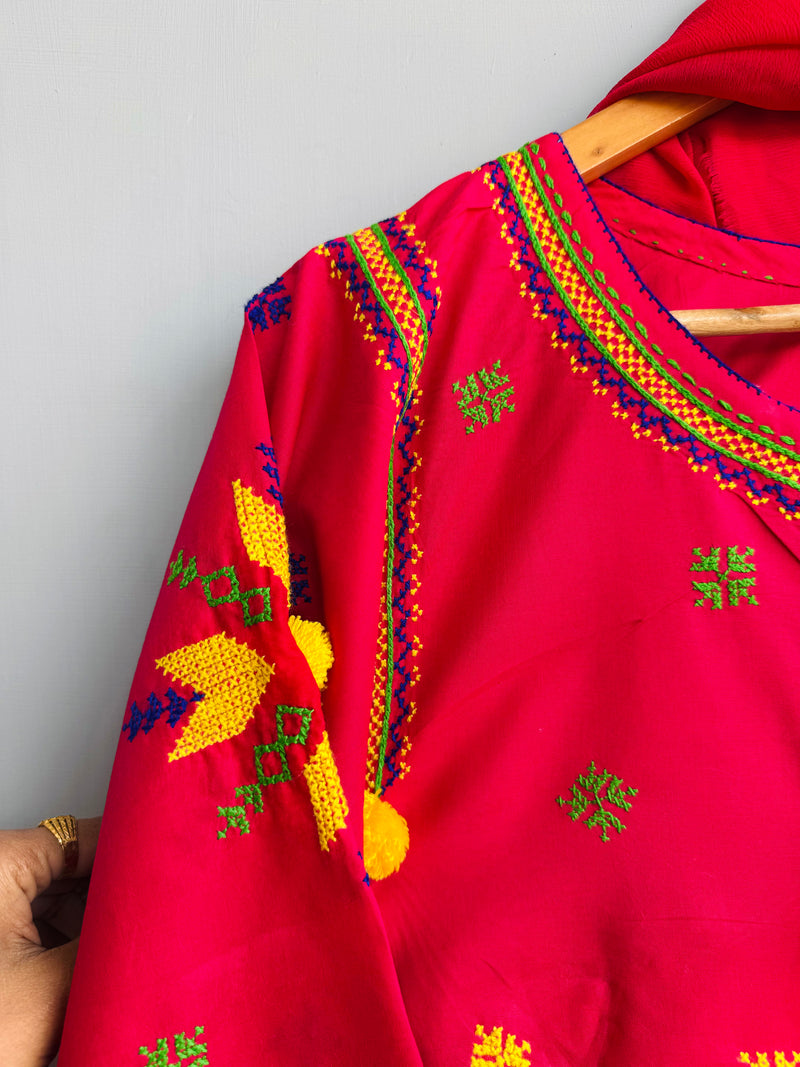 Dur e Fishan - 3Pc Hand Embroidered Suit