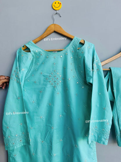 Fiza e Firoza - 2Pc Hand Embroidered Suit