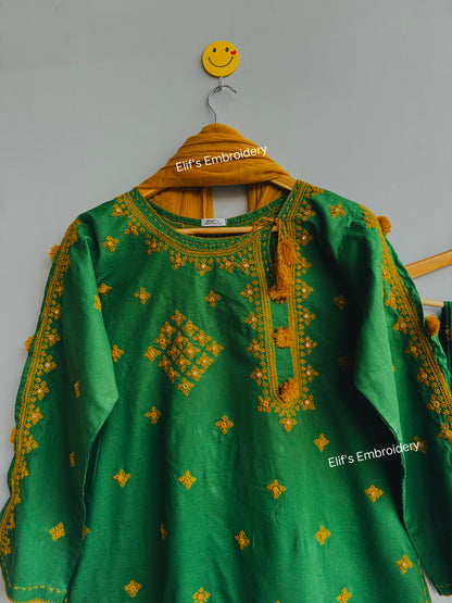 Gulbahar - 3Pc Hand Embroidered Ready to Wear Suit