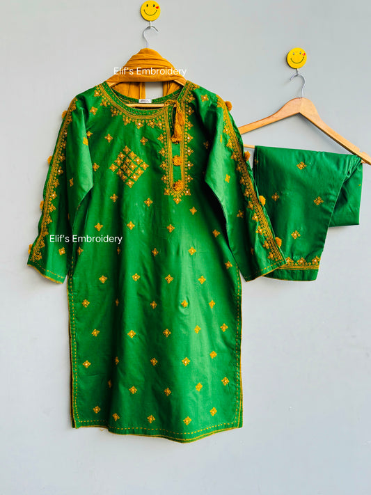 Gulbahar - 3Pc Hand Embroidered Ready to Wear Suit