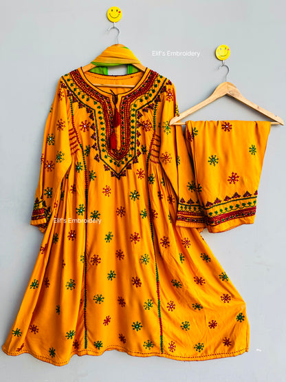 Zarq e Gul - 3Pc Hand Embroidered Suit