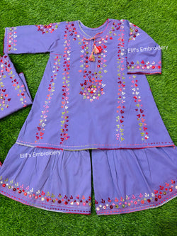 Lilac Noor - 2Pc Hand Embroidered Suit