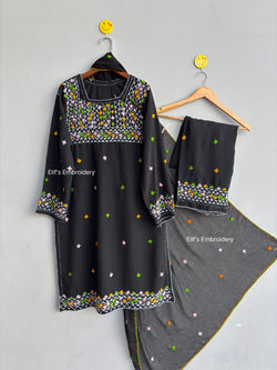 Naqsh e Noor - 3Pc Hand Embroidered Suit
