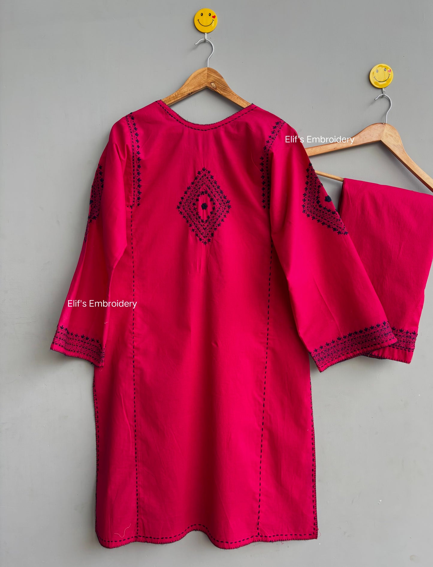 Rosy Resham - 3pc Hand Embroidered Suit