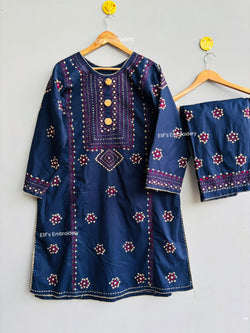 Nilofer - 2Pc Hand Embroidered Suit