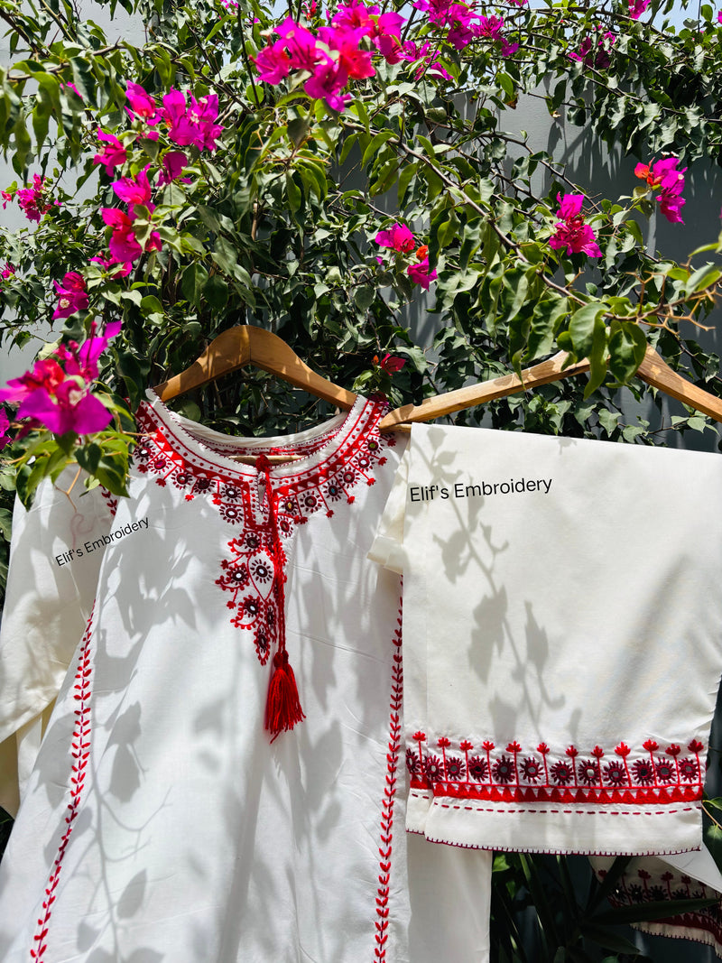 Saphire - 2Pc Hand Embroidered Suit