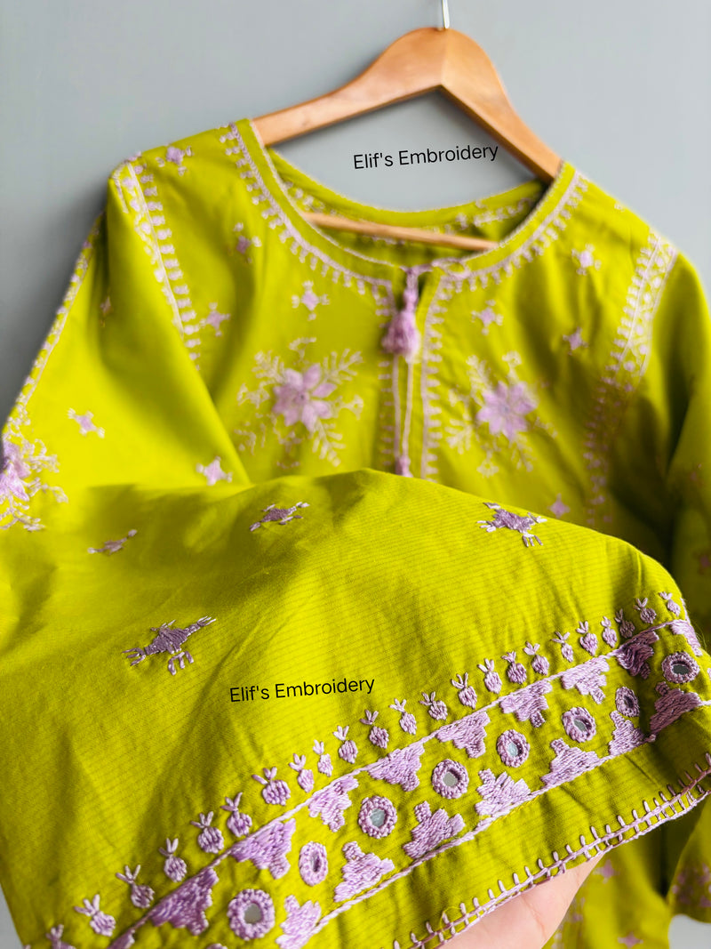 Liora - 2Pc Hand Embroidered Suit