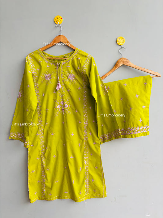 Liora - 2Pc Hand Embroidered Suit