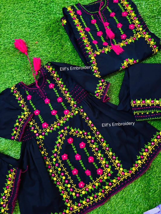 Elvina - Kids + Adults Hand Embroidered Suit