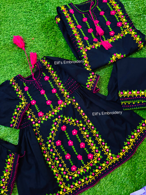 Elvina - Kids + Adults Hand Embroidered Suit