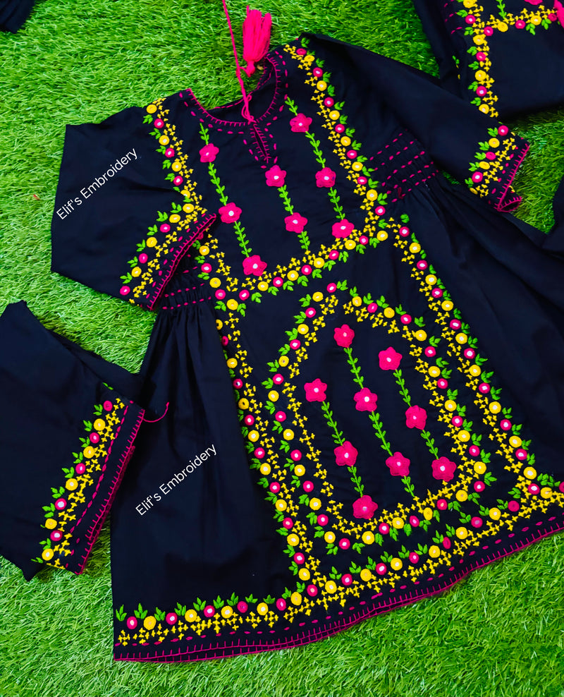 Elvina - Kids + Adults Hand Embroidered Suit