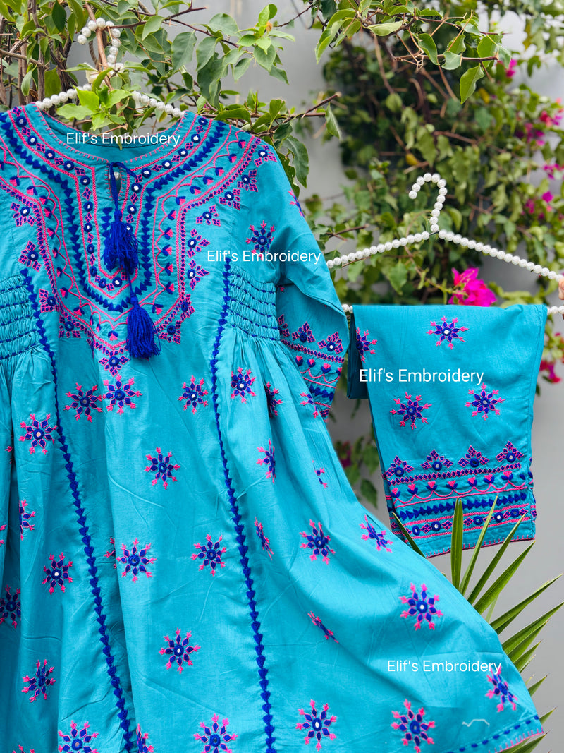 EmbroiBliss - 2Pc Hand Embroidered Suit