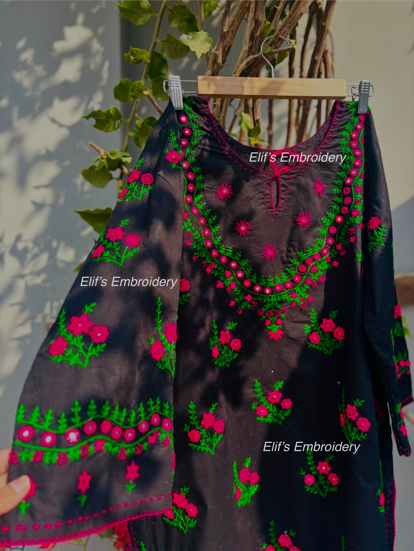 Raveesha - 1Pc Hand Embroidered Shirt