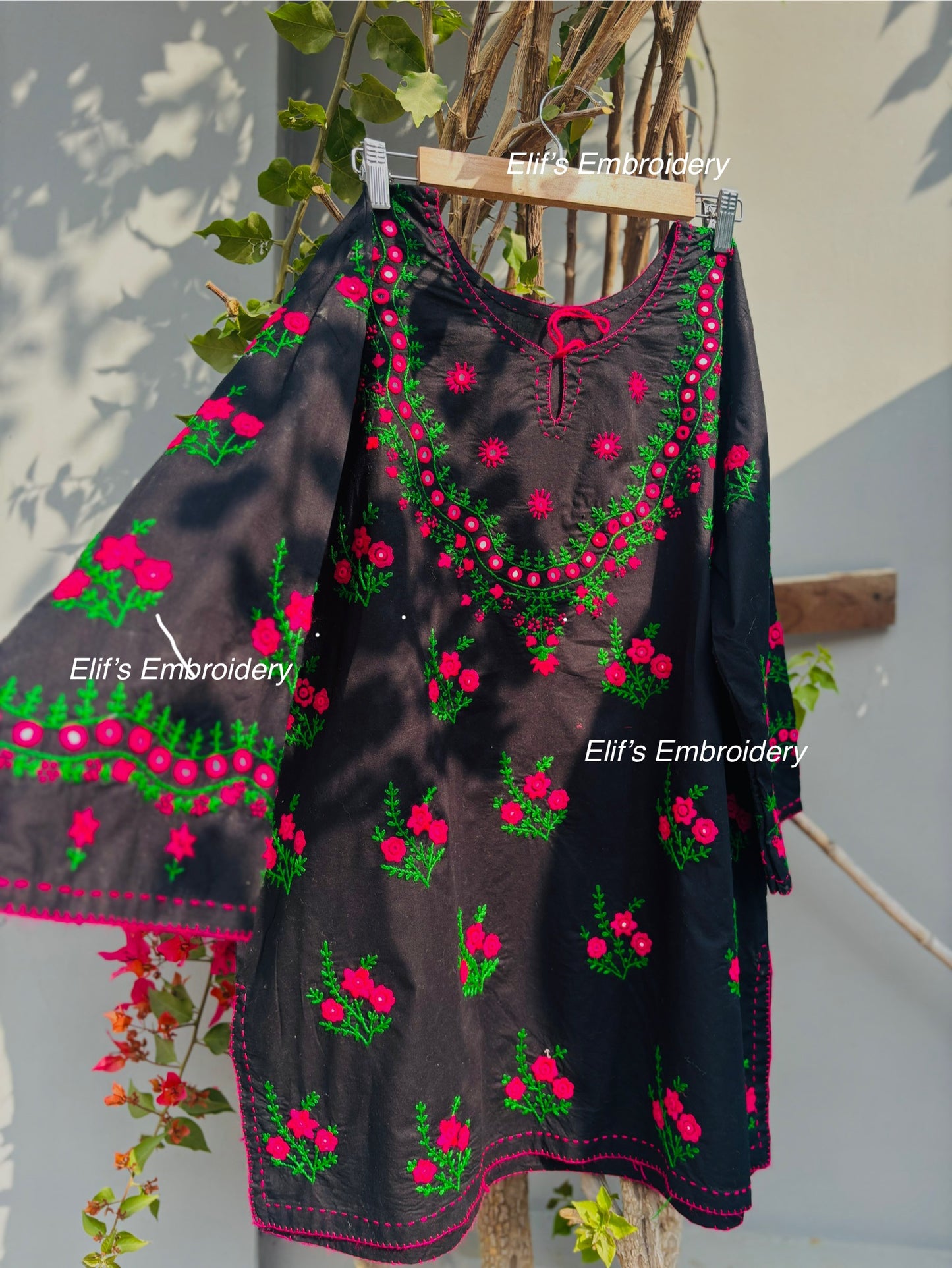 Raveesha - 1Pc Hand Embroidered Shirt
