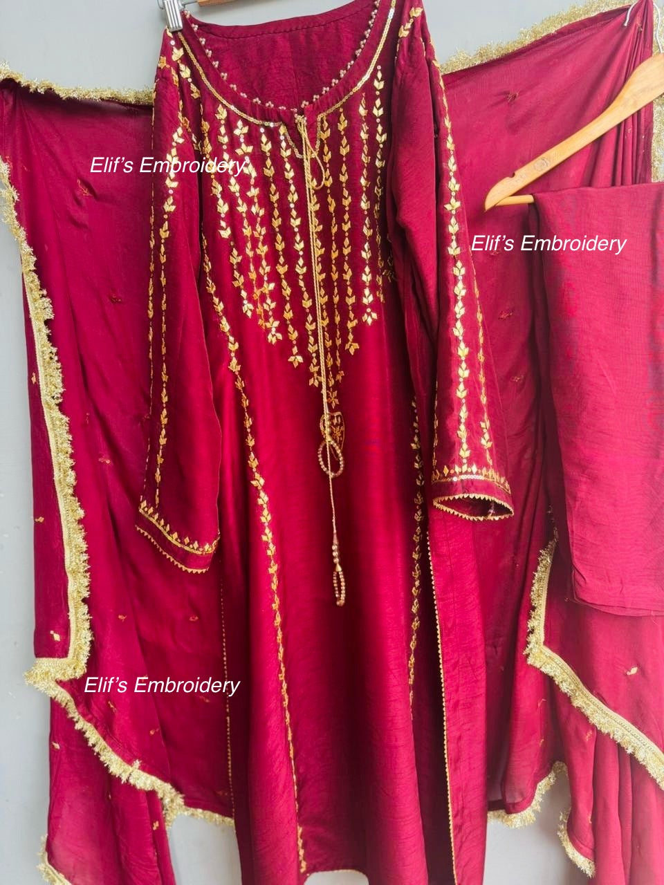Zelina Nur - 3Pc Hand Embroidered Suit