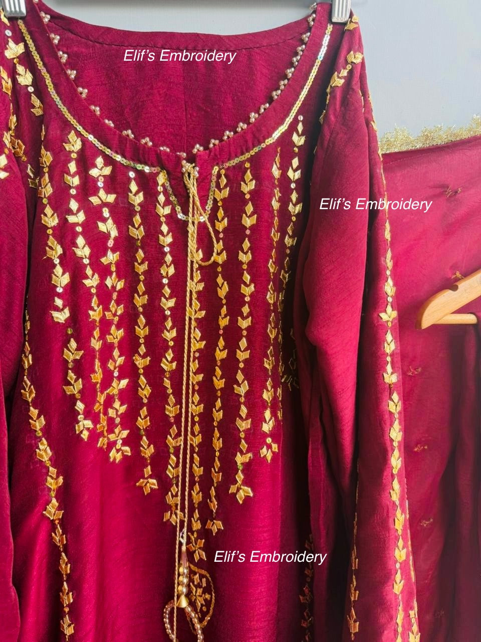 Zelina Nur - 3Pc Hand Embroidered Suit