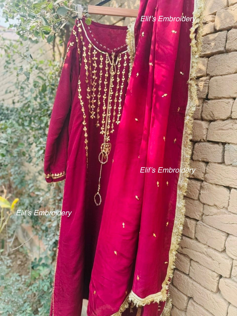 Zelina Nur - 3Pc Hand Embroidered Suit