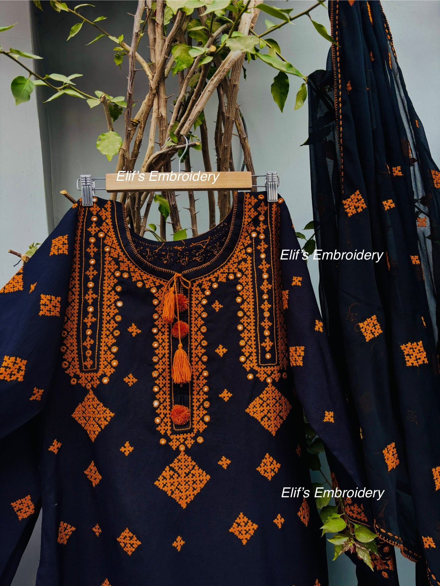 Rimaya - 3Pc Hand Embroidered Suit