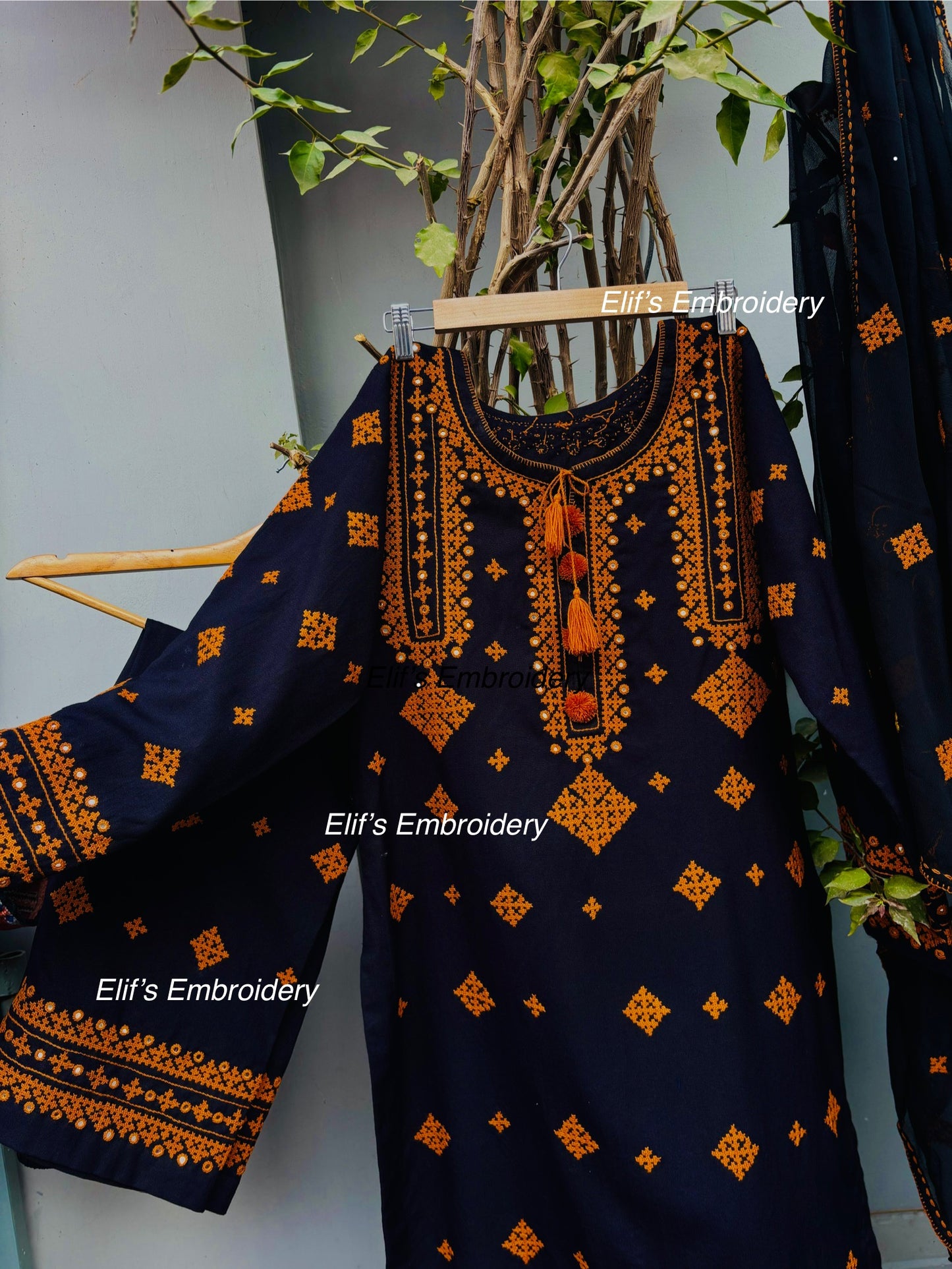 Rimaya - 3Pc Hand Embroidered Suit