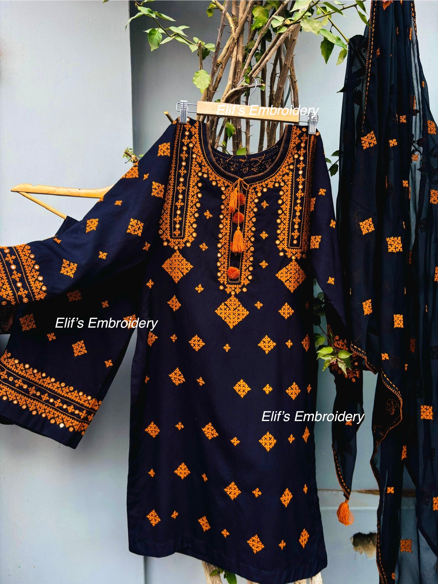 Rimaya - 3Pc Hand Embroidered Suit
