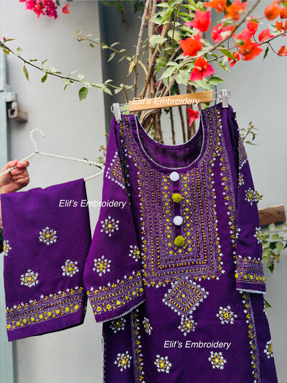 Rayha - 2Pc Hand Embroidered Suit