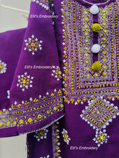 Rayha - 2Pc Hand Embroidered Suit