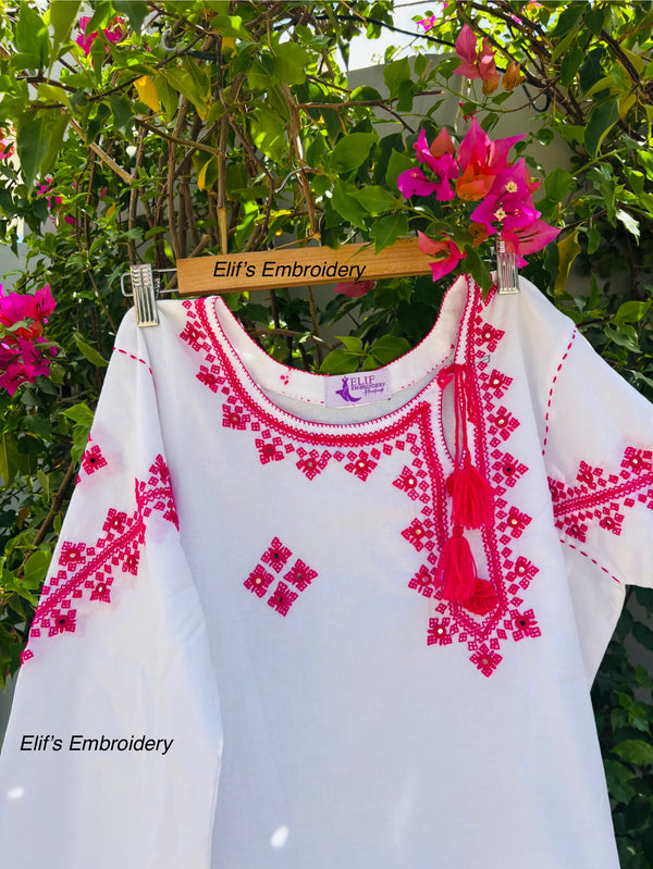 Ayla - Hand Embroidered Top