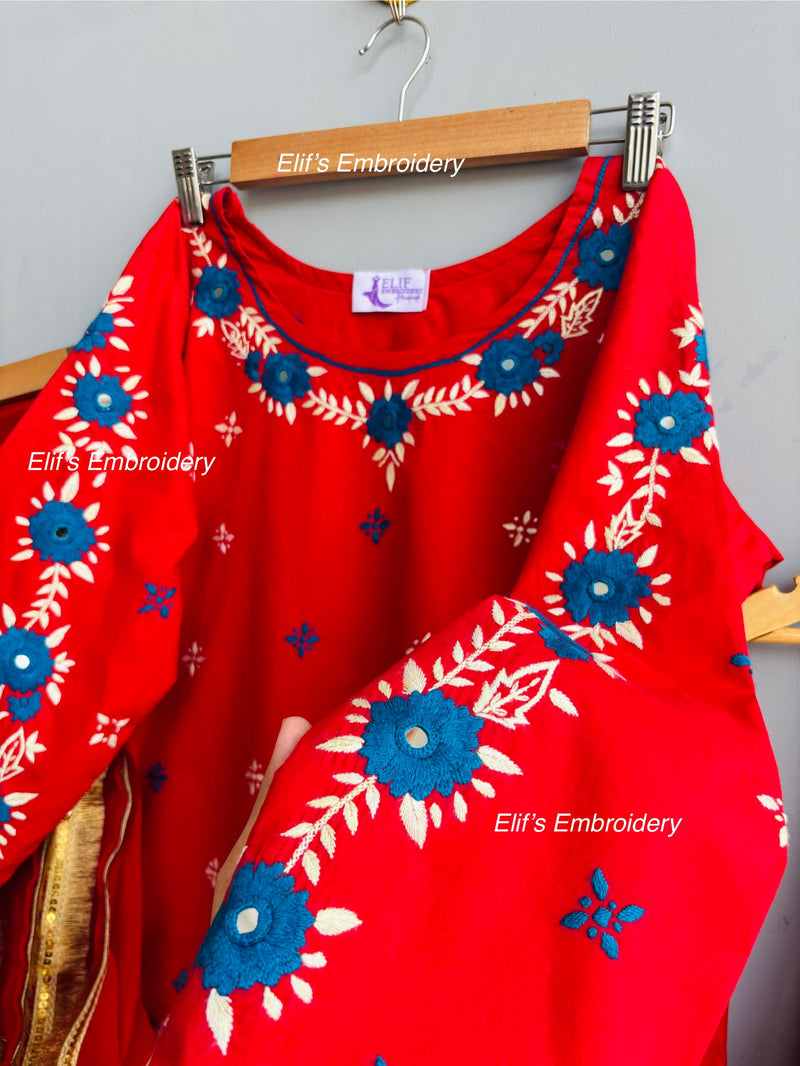 Arwa - 3Pc Hand Embroidered suit