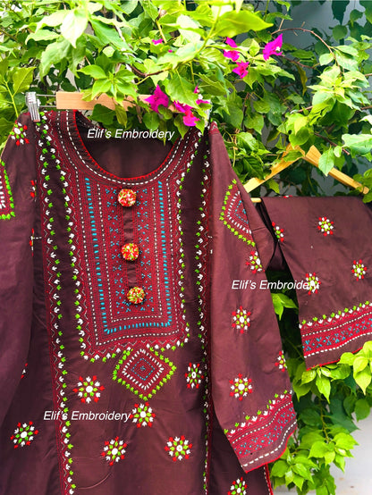 Fayra - 2Pc Hand Embroidered Suit