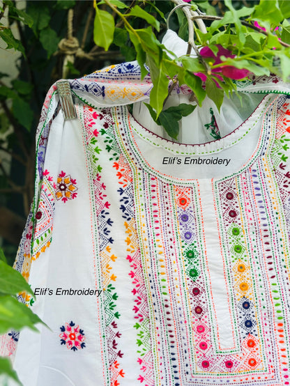 Mahbir - 3Pc Hand Embroidered Suit