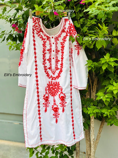 Almina - 2Pc Hand Embroidered Suit