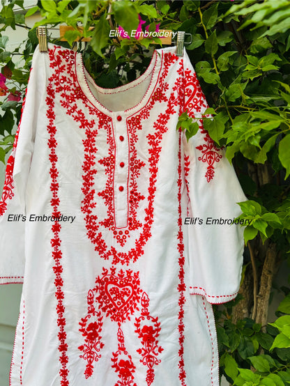 Almina - 2Pc Hand Embroidered Suit
