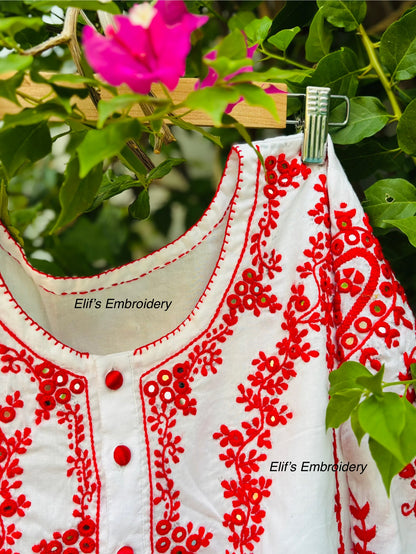 Almina - 2Pc Hand Embroidered Suit